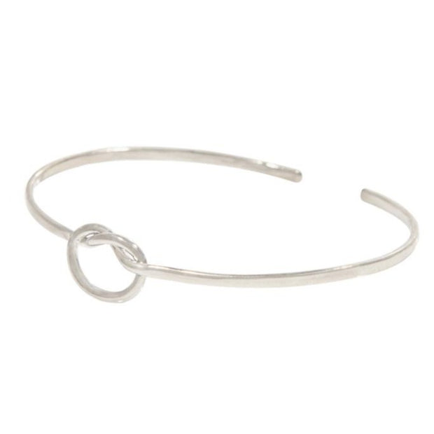 Forget-Me-Knot Cuff Bracelet Purpose Jewelry Silver Tone 