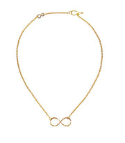 Handcrafted Gold Tone Infinity Necklace