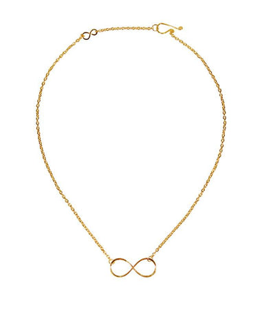 Handcrafted Gold Tone Infinity Necklace