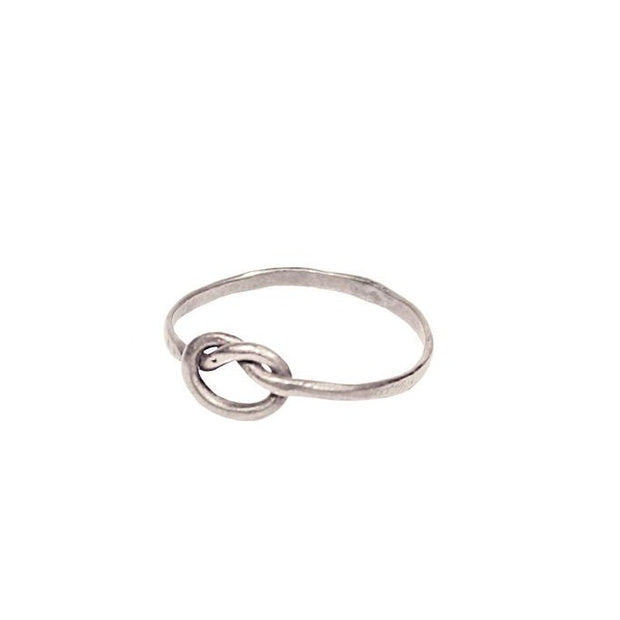 Knot Ring Rings iSanctuary Silver Tone 