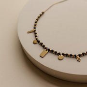 Vivid Necklace Necklace Purpose Jewelry Black & Brass 