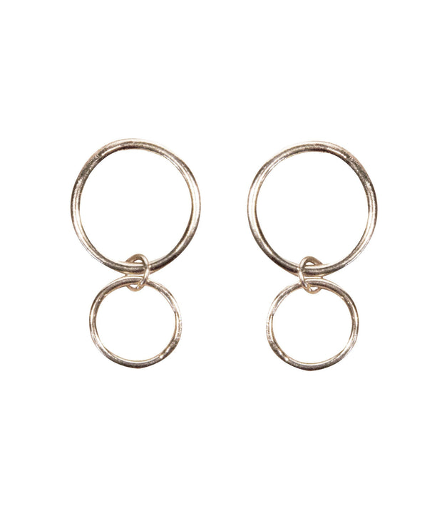 Handcrafted Silver Circle Earrings