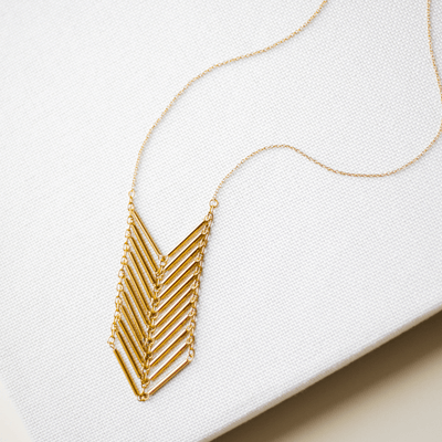 Chevron - Small Necklace New Collection (Not Visible) Purpose Jewelry Brass 